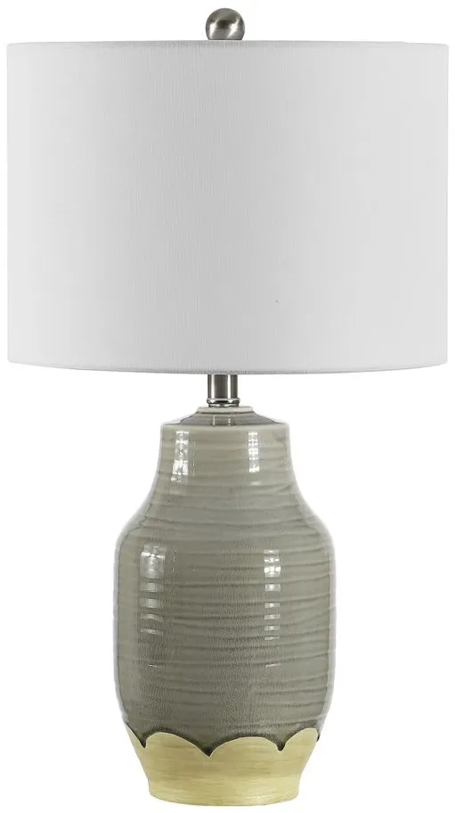 Larcia Table Lamp in Gray by Safavieh
