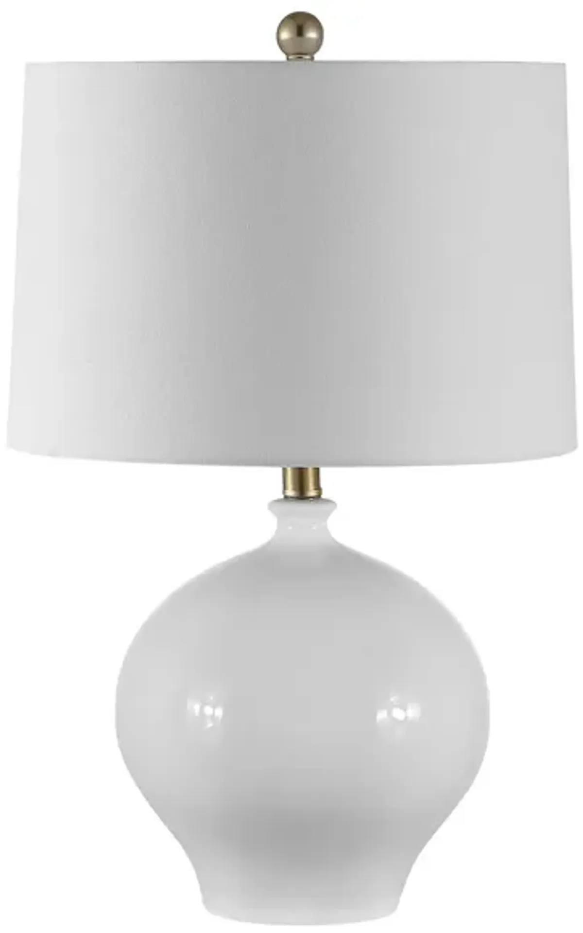 Syra Table Lamp in White by Safavieh