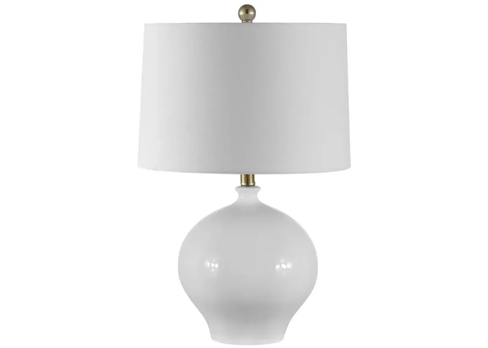 Syra Table Lamp in White by Safavieh