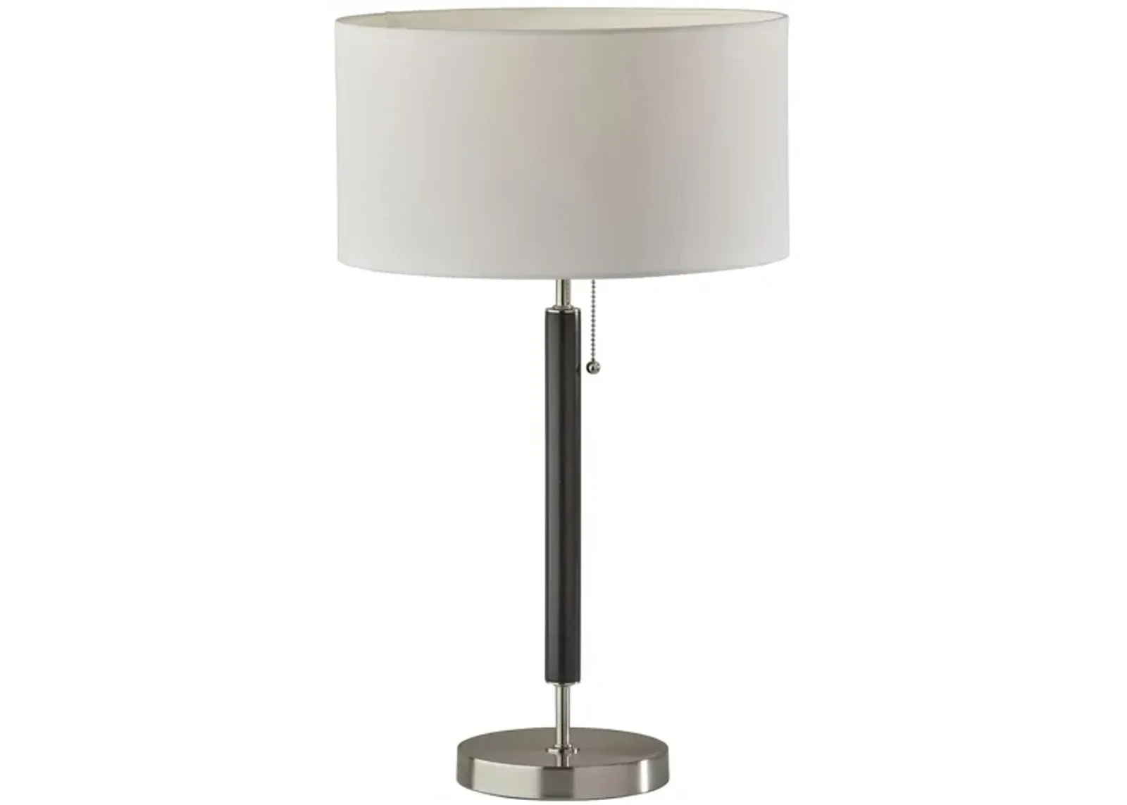 Hamilton Table Lamp in Black /Brushed Steel by Adesso Inc