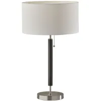 Hamilton Table Lamp in Black /Brushed Steel by Adesso Inc