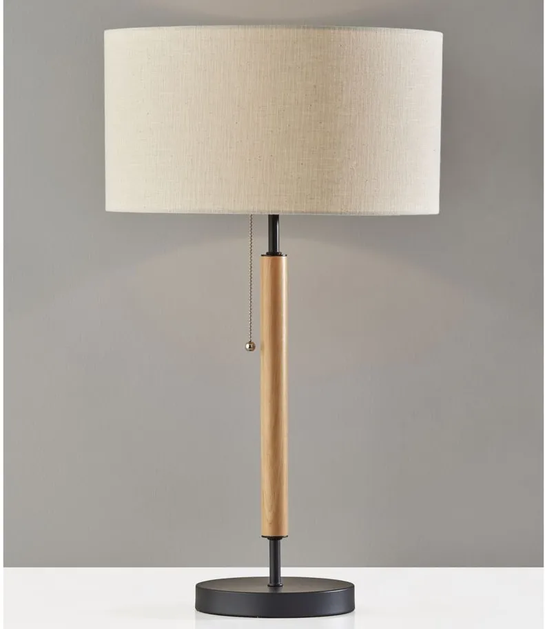 Hamilton Table Lamp in Natural/ Black by Adesso Inc