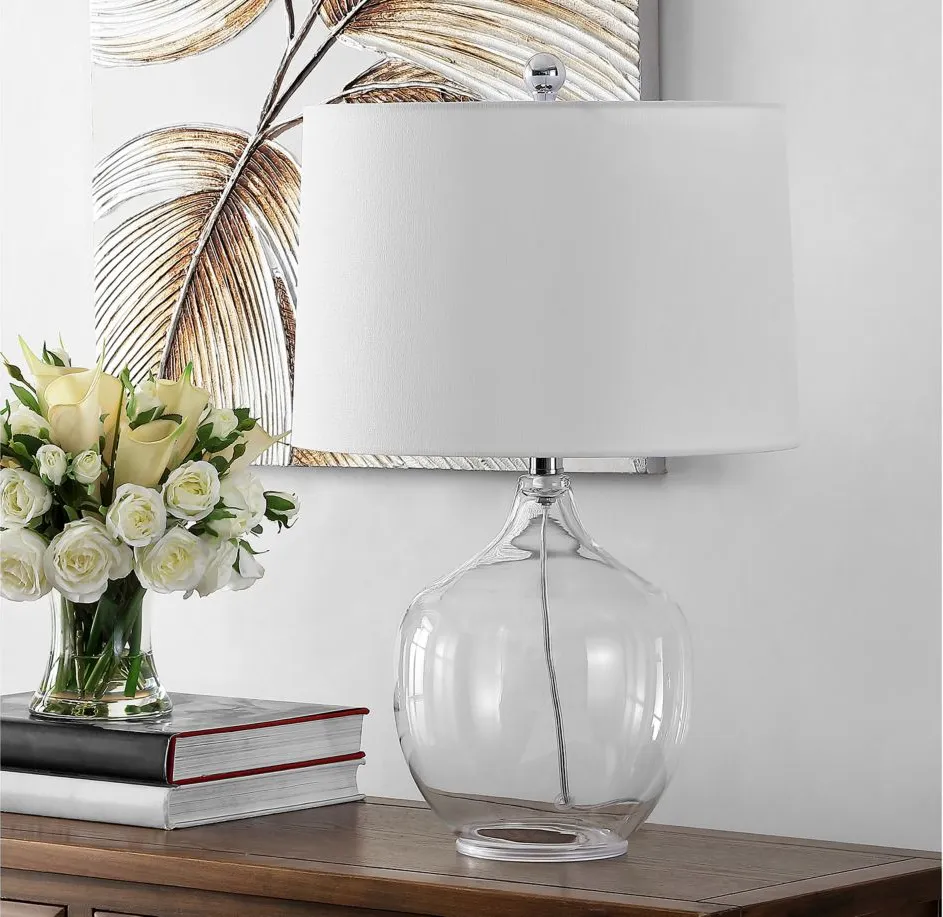 Nalon Table Lamp in Clear by Safavieh