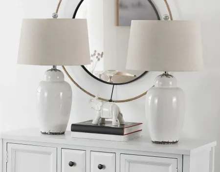 Arlia Table Lamp Set in Off-White by Safavieh