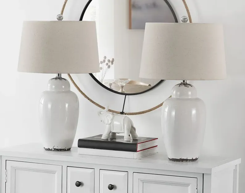 Arlia Table Lamp Set in Off-White by Safavieh