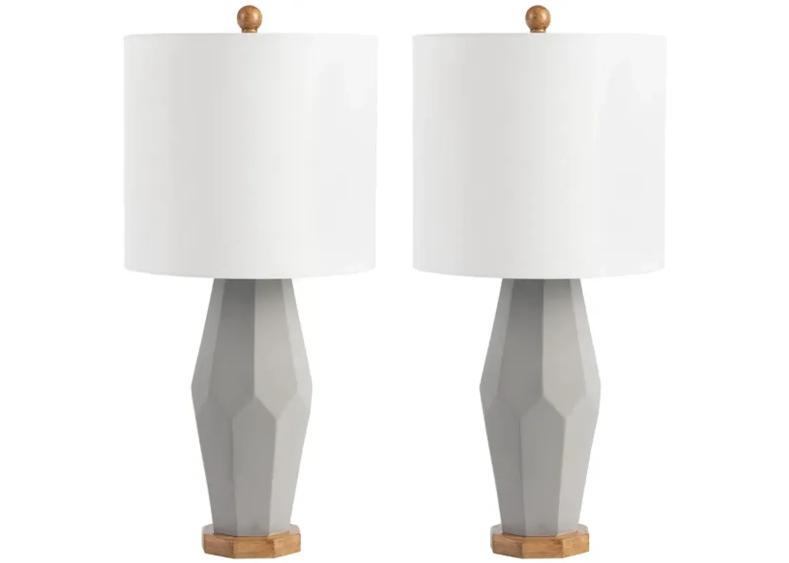 Sinrus Table Lamp Set in Gray by Safavieh