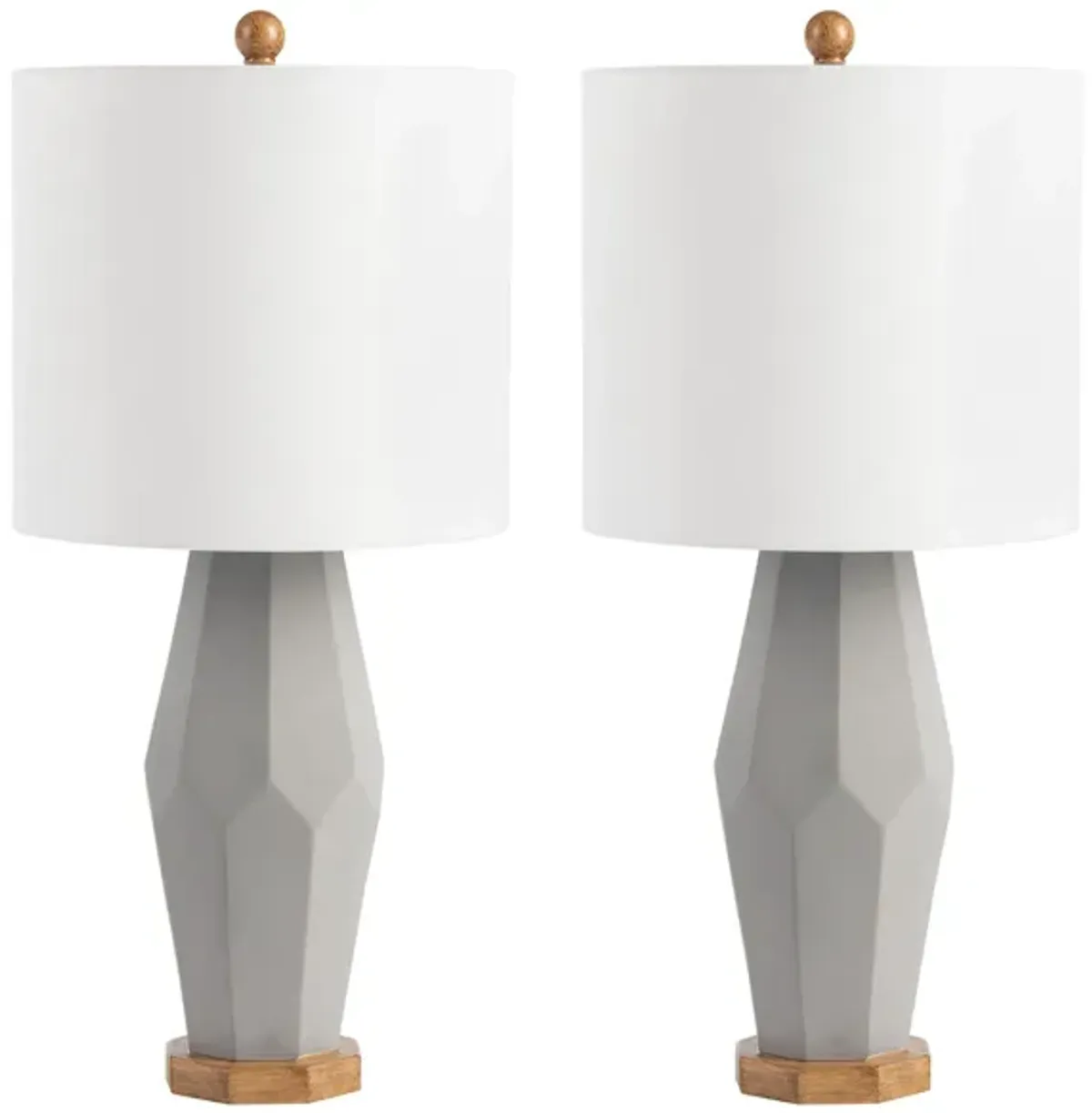 Sinrus Table Lamp Set in Gray by Safavieh