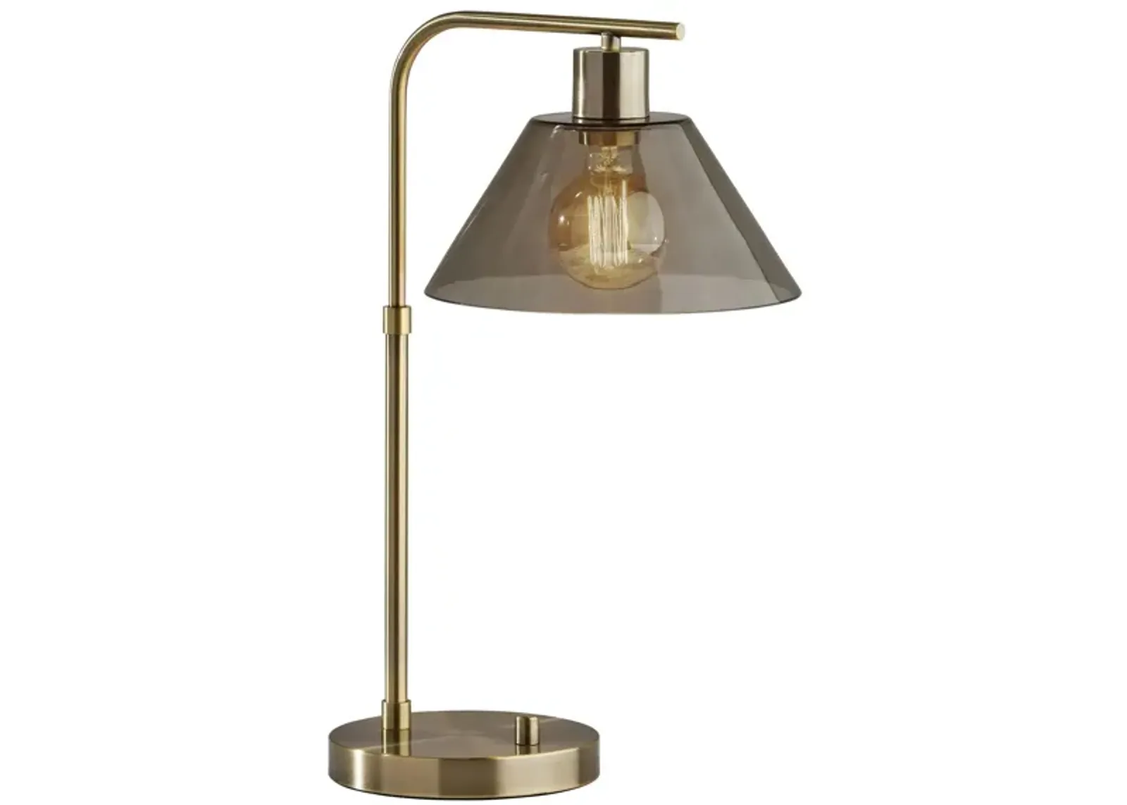 Zoe Desk Lamp in Antique Brass by Adesso Inc