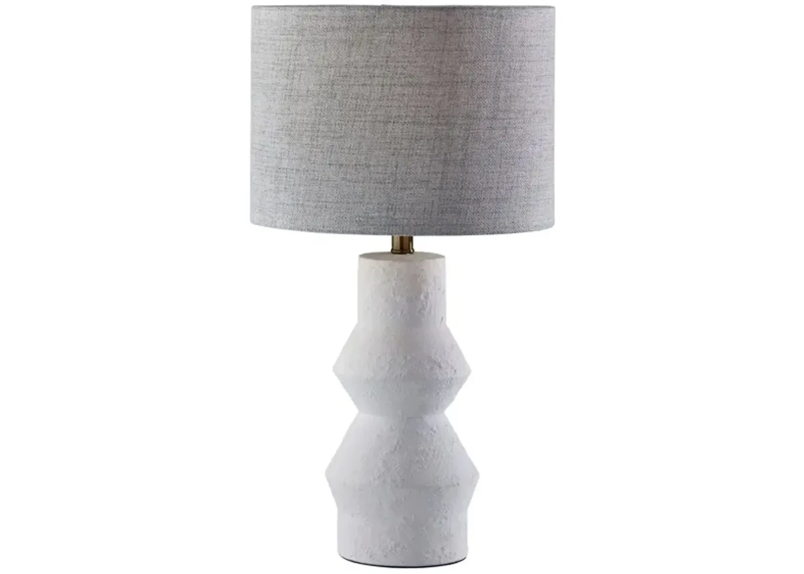 Noelle Table Lamp in White Textured Ceramic by Adesso Inc