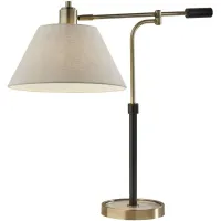 Bryson Table Lamp in Black & Antique Brass by Adesso Inc
