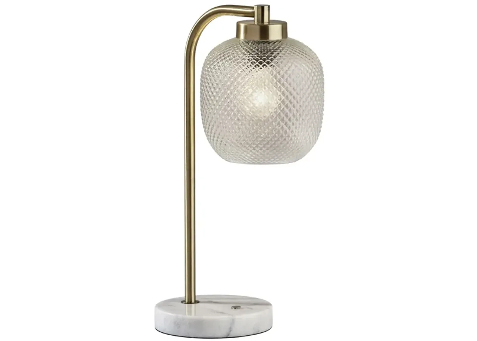 Natasha Brass Table Lamp in Antique Brass by Adesso Inc