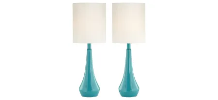 Pacific Coast Poly Blue Table Lamp- Set of 2 in blue by Pacific Coast