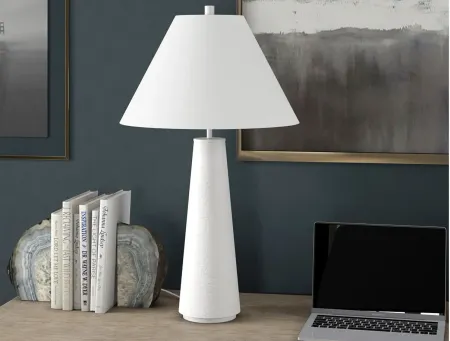 Ingalls Table Lamp in Matte White by Hudson & Canal