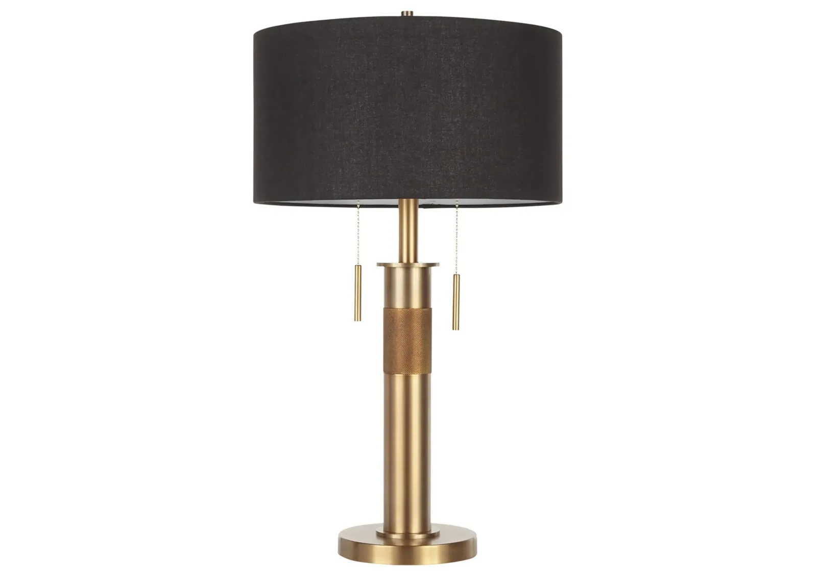 Trophy Table Lamp in Antique Brass, Black by Lumisource