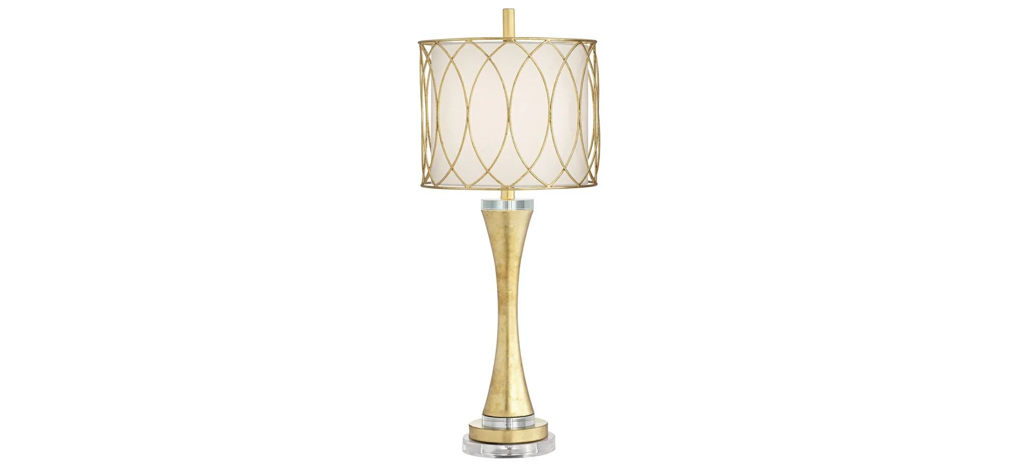 Trevizo Table Lamp in Gold Leaf by Pacific Coast