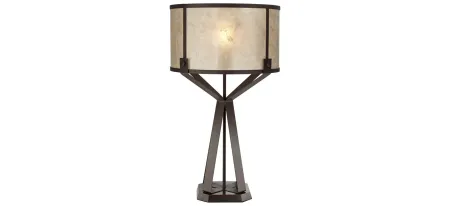 Jasper Table Lamp in Poly Dark Rust by Pacific Coast