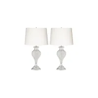 Glitz and Glam Table Lamp: Set of 2 in Polished Chrome by Pacific Coast
