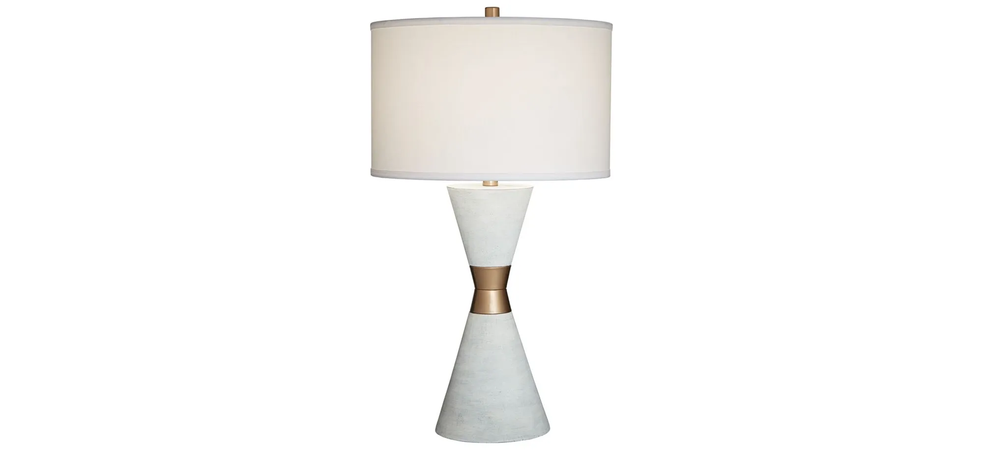 Kingstown Table Lamp in White by Pacific Coast