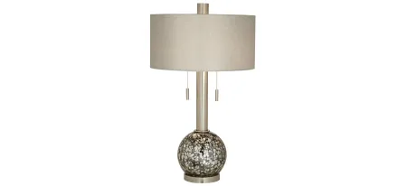 Empress Table Lamp in Brushed Nickel/Brushed Steel by Pacific Coast