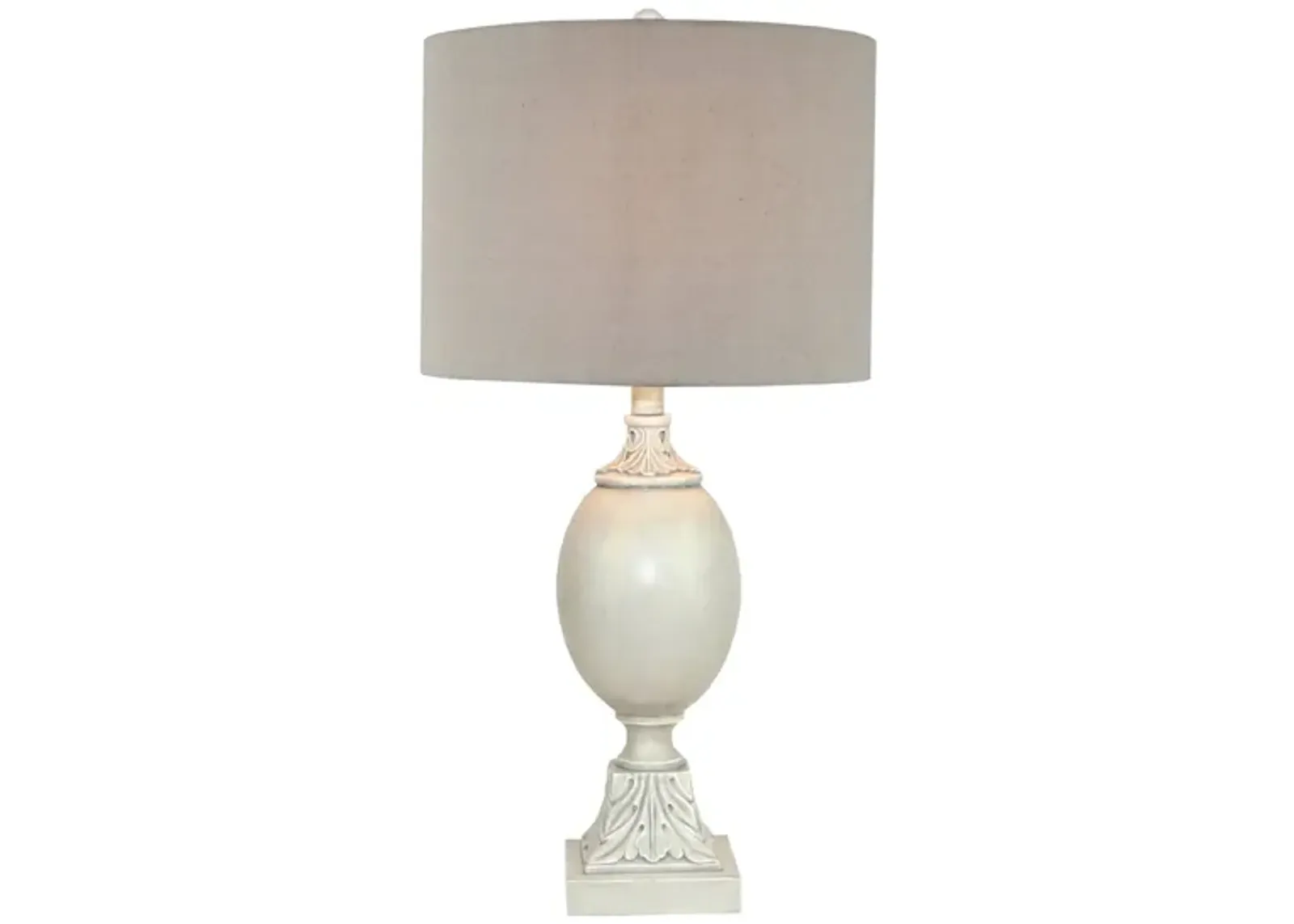 Gray Table Lamp in Gray by L&B Home Decor Inc