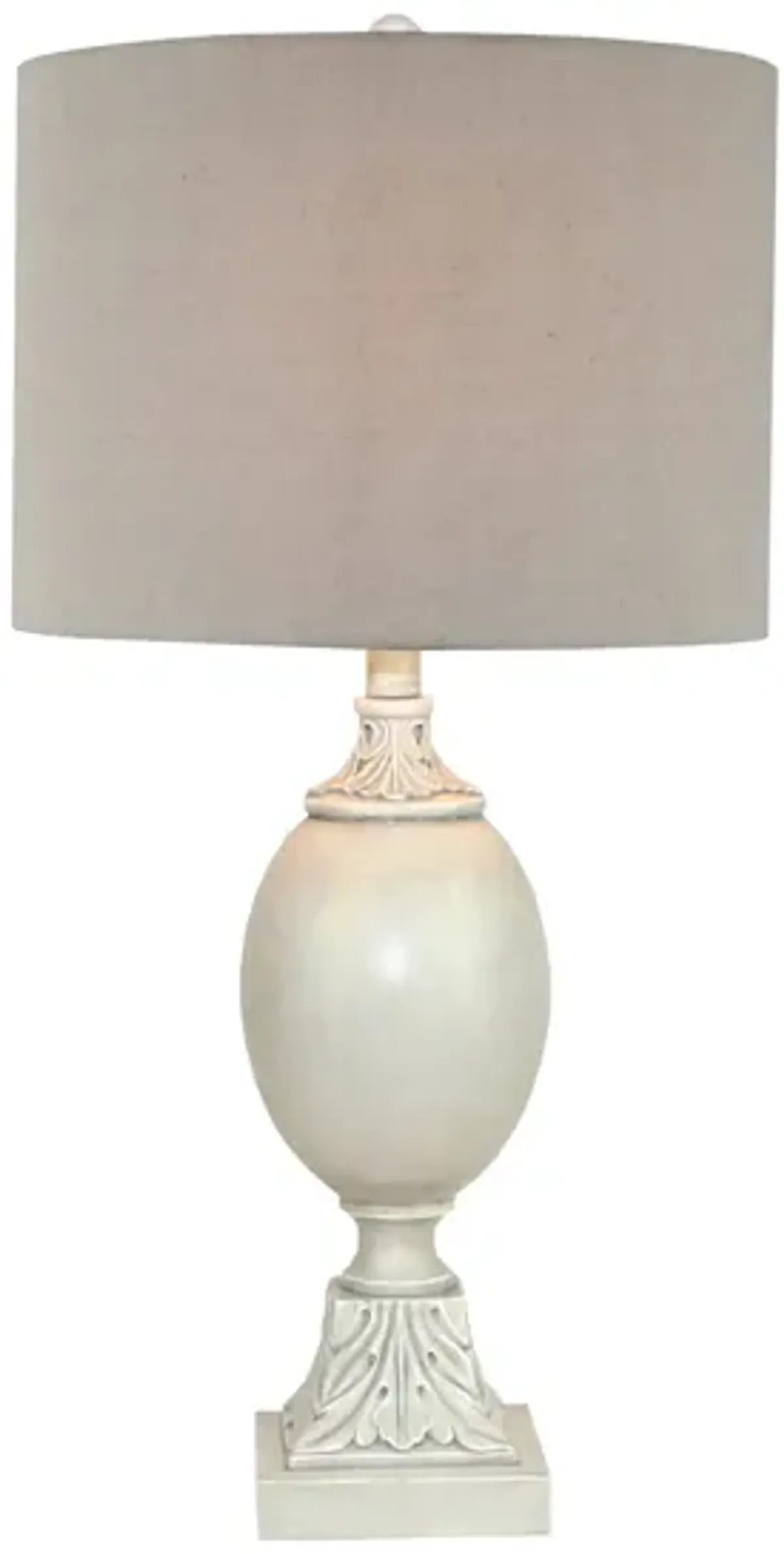 Gray Table Lamp in Gray by L&B Home Decor Inc