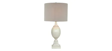 Gray Table Lamp in Gray by L&B Home Decor Inc