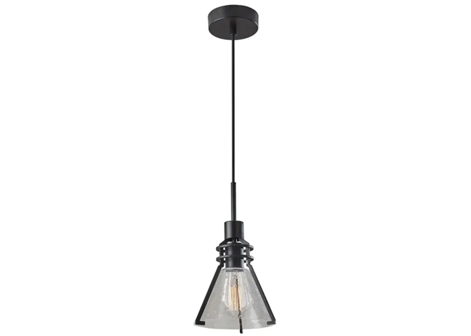 Beckett Pendant Light in Black by Adesso Inc