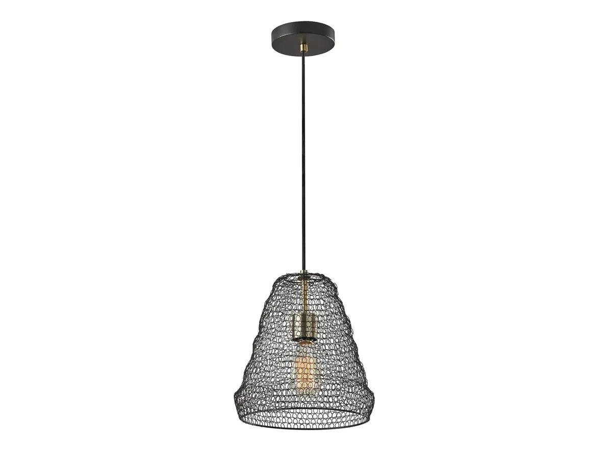 Sheridan Pendant in Black by Adesso Inc