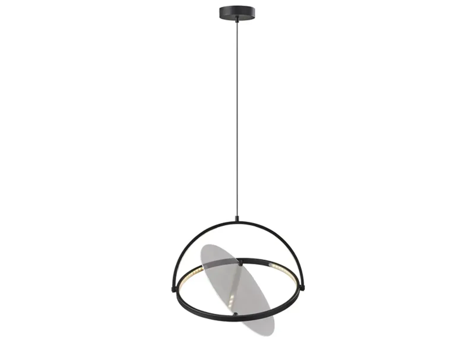 Orsa LED Pendant in Black by Adesso Inc