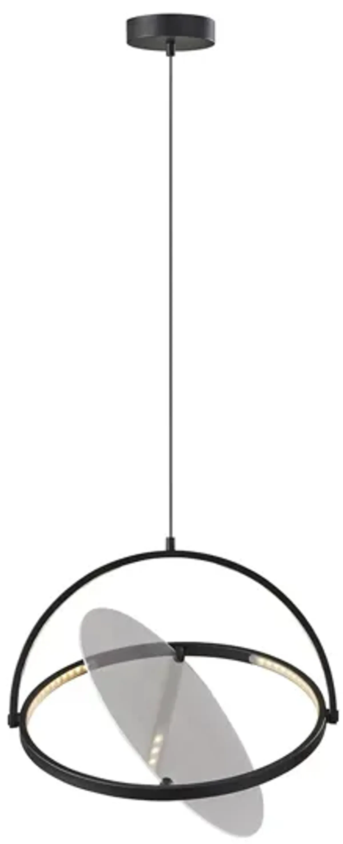 Orsa LED Pendant in Black by Adesso Inc