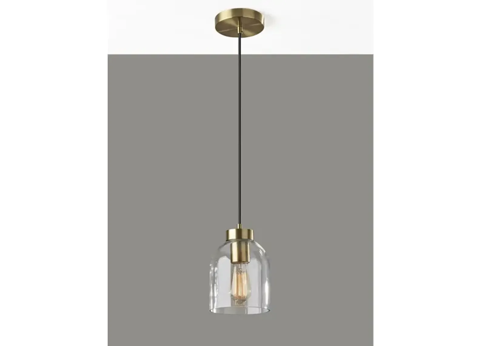 Bristol Pendant Light in Antique Brass by Adesso Inc