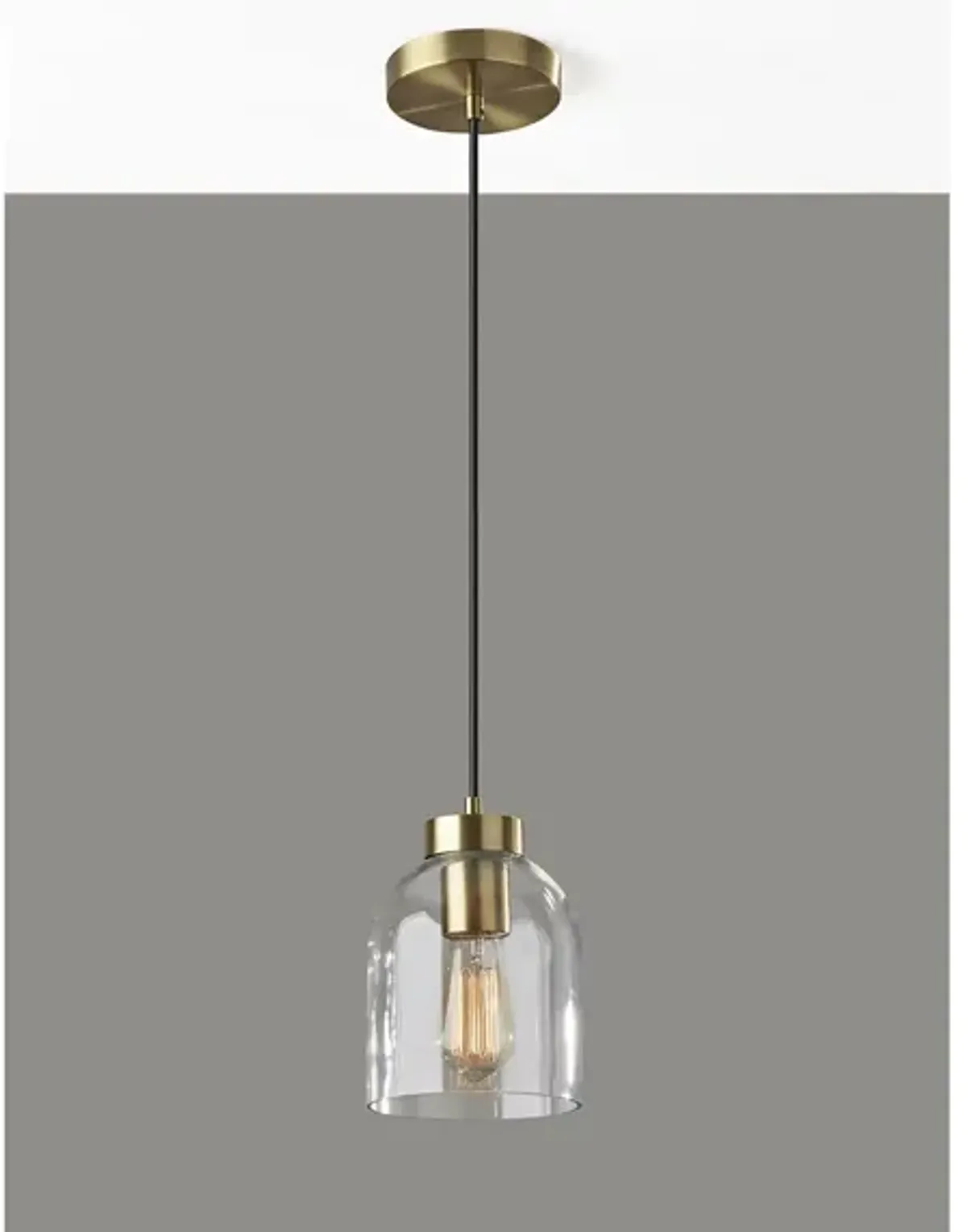 Bristol Pendant Light in Antique Brass by Adesso Inc