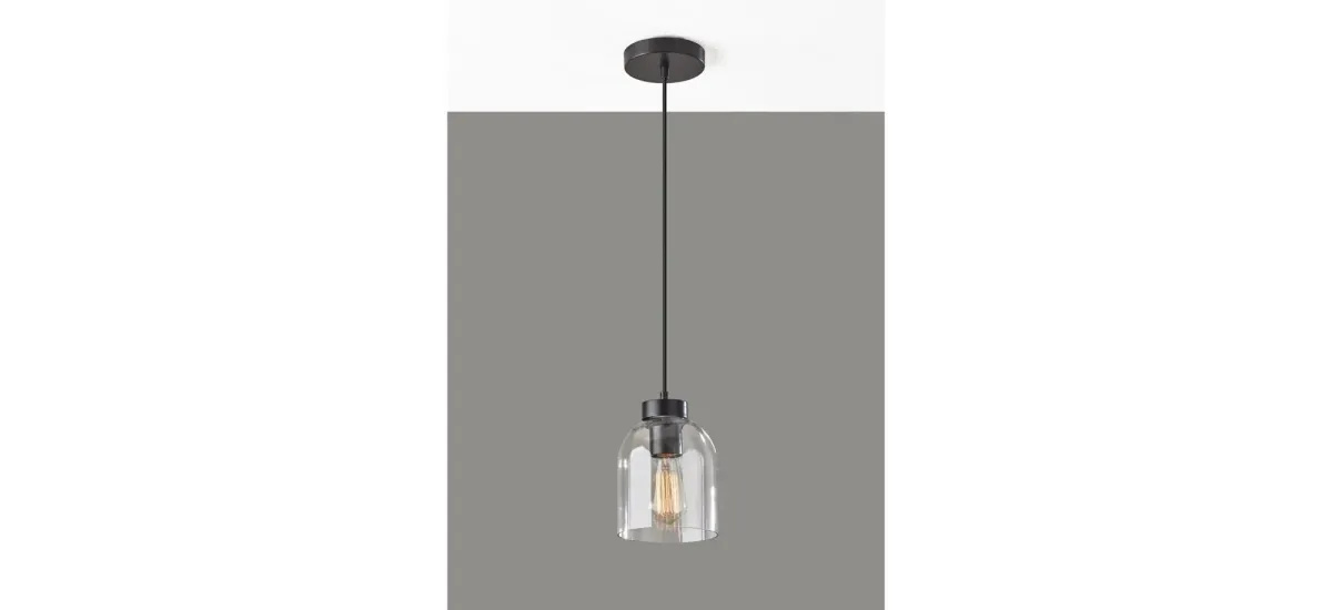 Bristol Pendant Light in Black by Adesso Inc