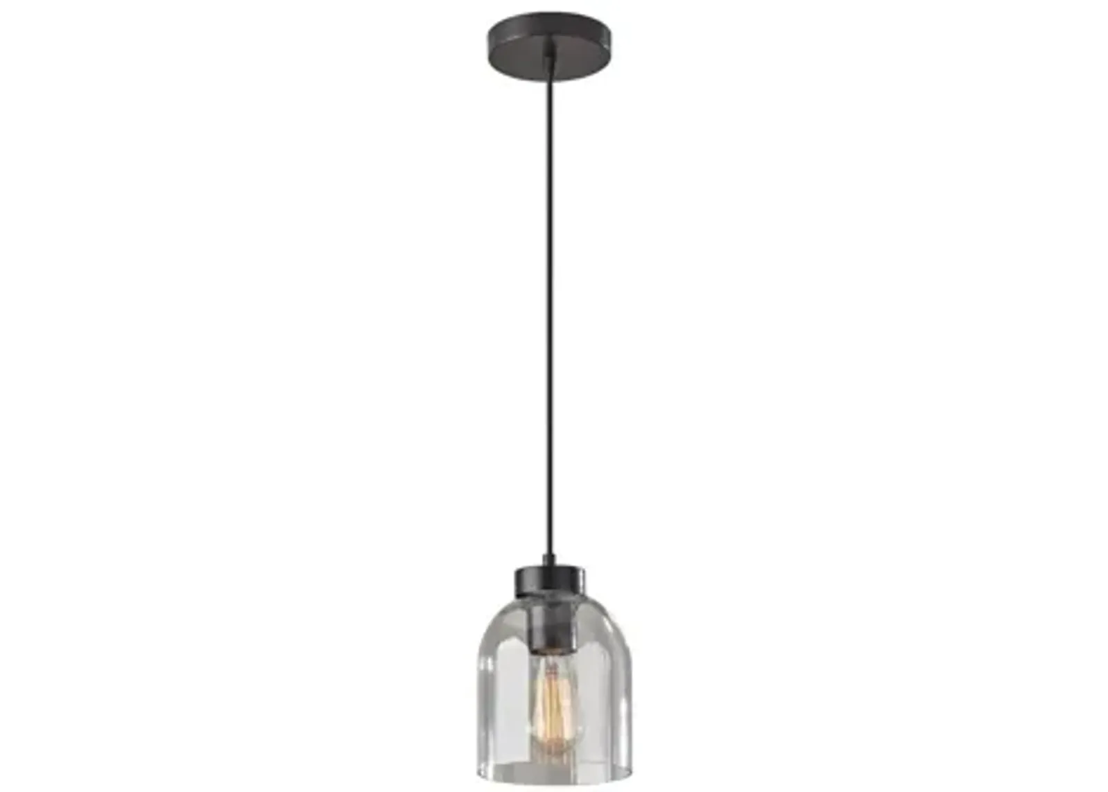 Bristol Pendant Light in Black by Adesso Inc