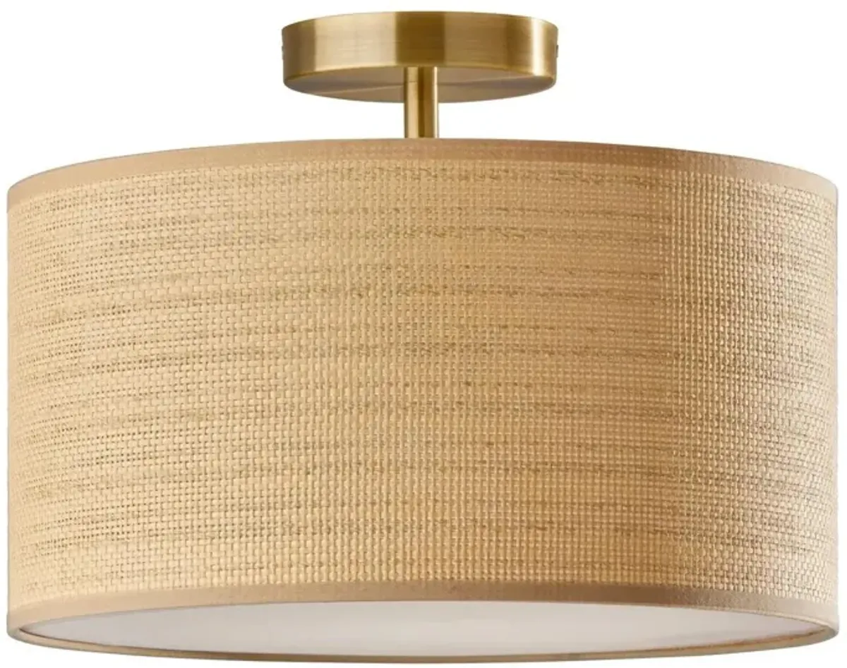 Harvest Flush Mount in Antique Brass by Adesso Inc