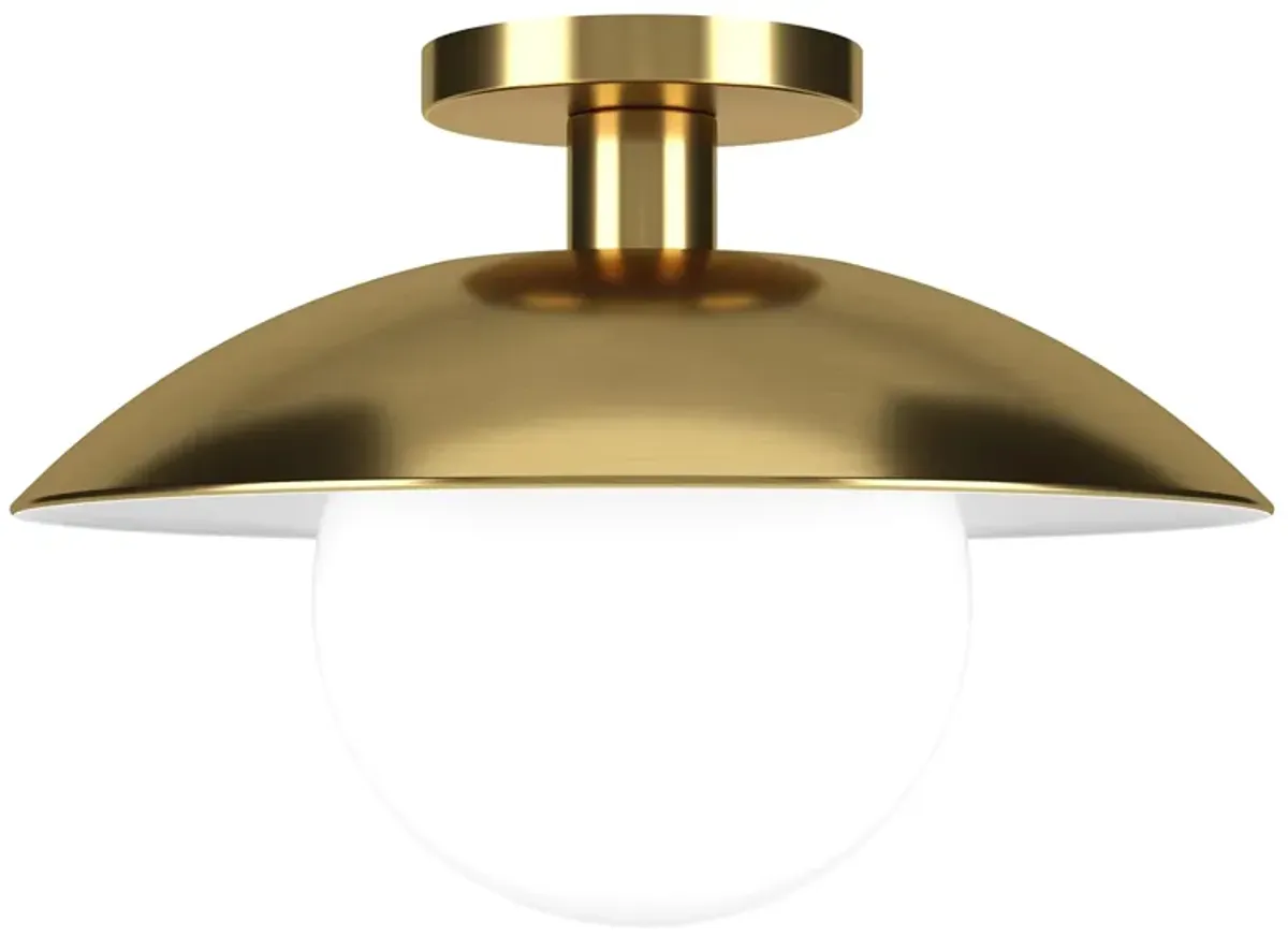 Lyuba Semi Flush Mount in Brass by Hudson & Canal