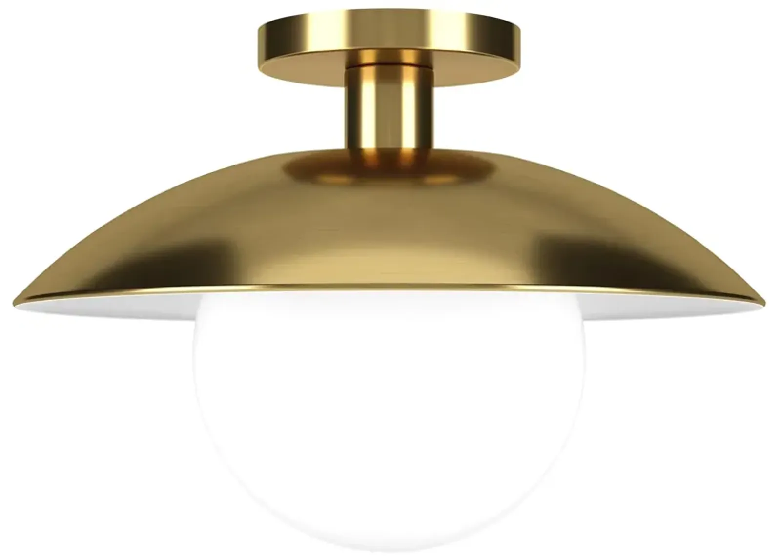 Lyuba Semi Flush Mount in Brass by Hudson & Canal