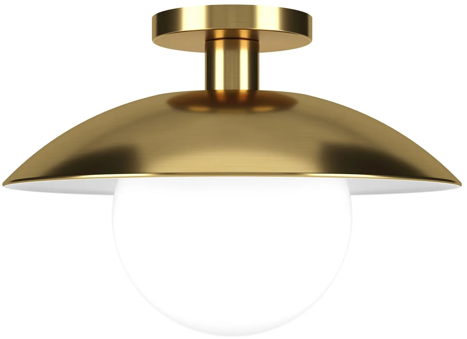 Lyuba Semi Flush Mount in Brass by Hudson & Canal