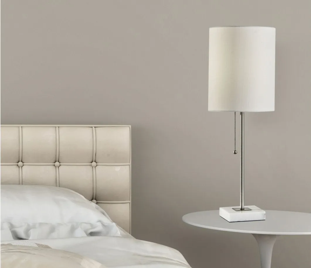 Fiona Table Lamp in Silver by Adesso Inc