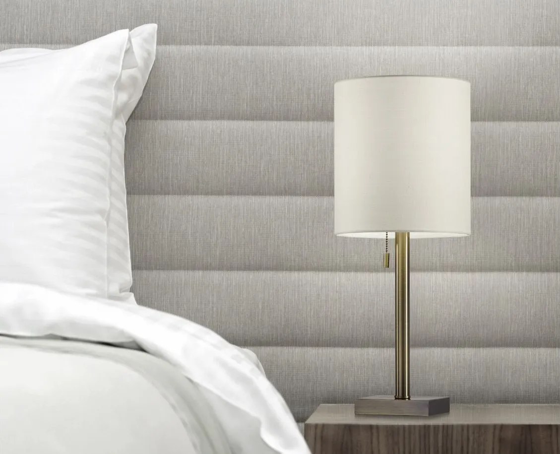 Liam Table Lamp in Brushed Steel by Adesso Inc