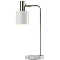 Emmett Desk Lamp in Brushed Steel by Adesso Inc