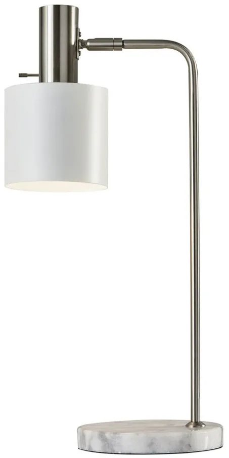 Emmett Desk Lamp in Brushed Steel by Adesso Inc