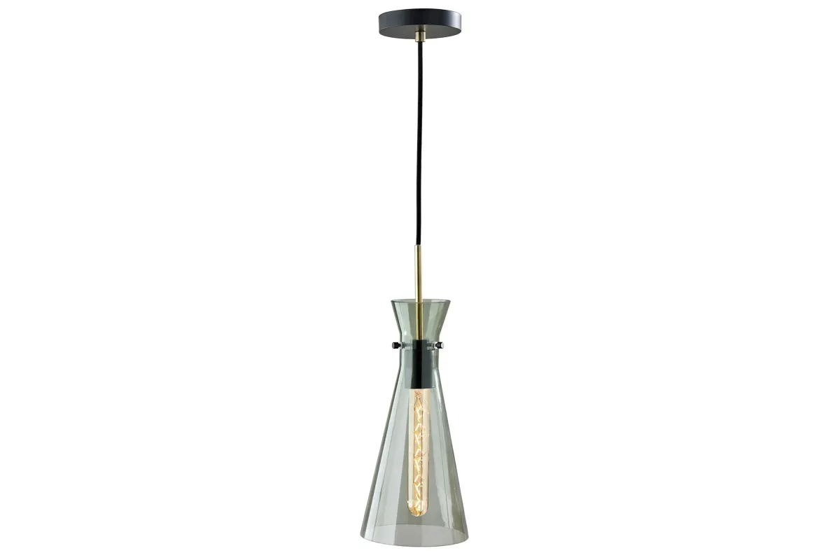 Walker Pendant in Black by Adesso Inc