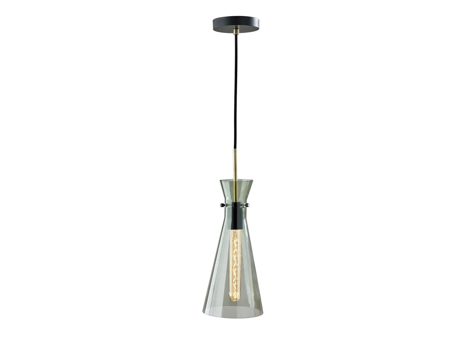 Walker Pendant in Black by Adesso Inc