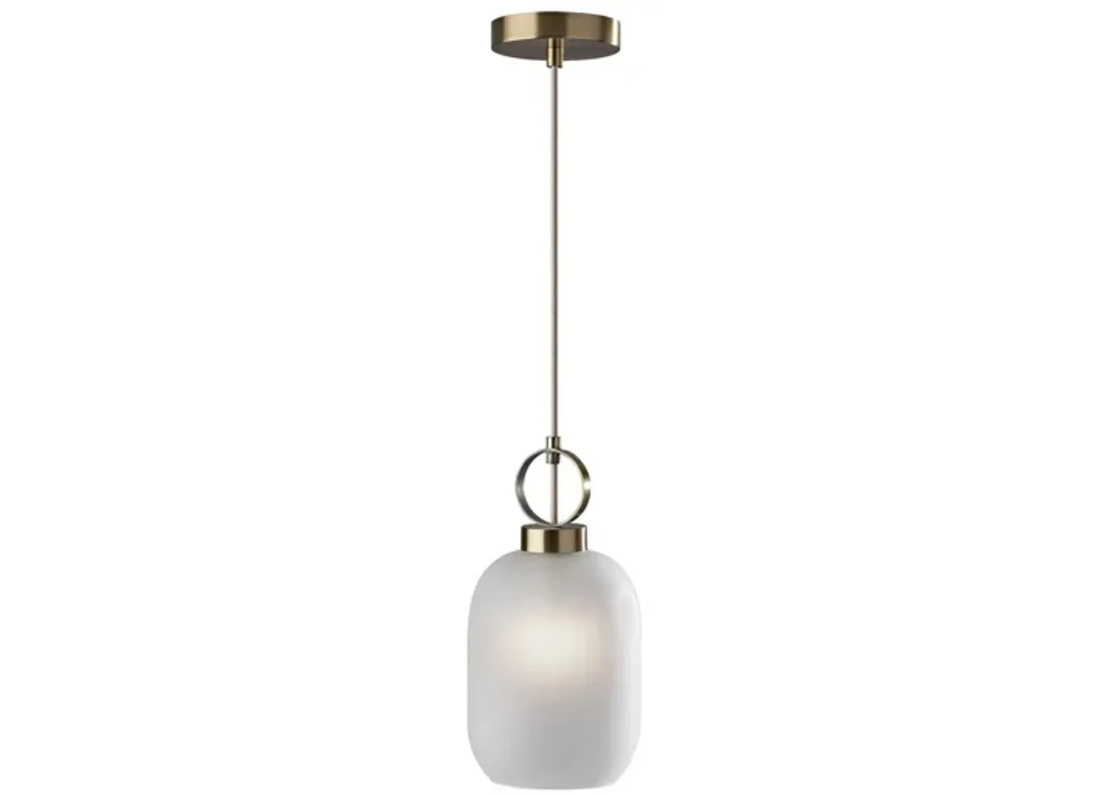 Lancaster Pendant in Antiqued Brass by Adesso Inc