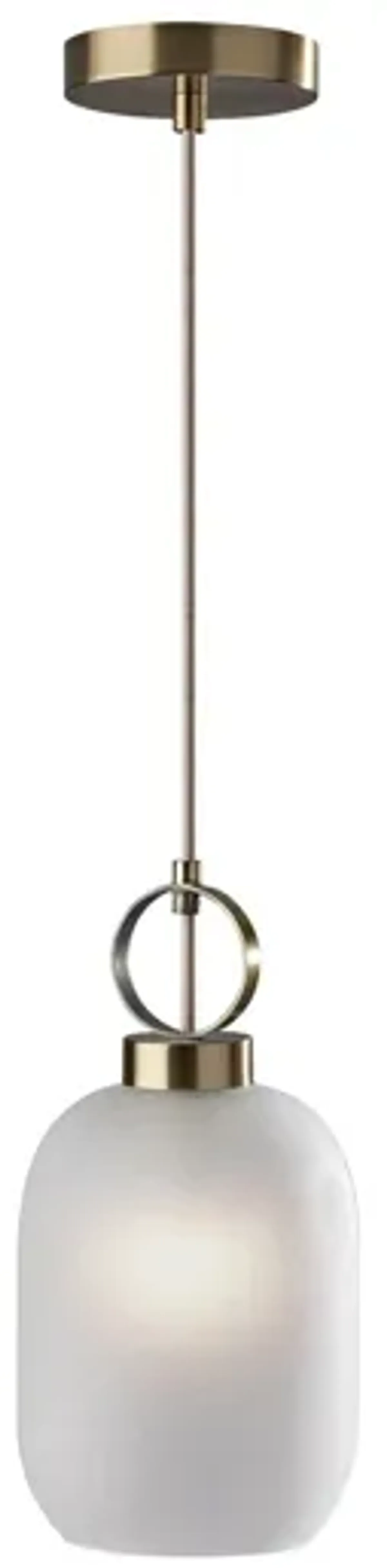 Lancaster Pendant in Antiqued Brass by Adesso Inc