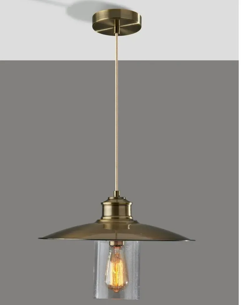 Kieran Pendant in Antique Brass by Adesso Inc