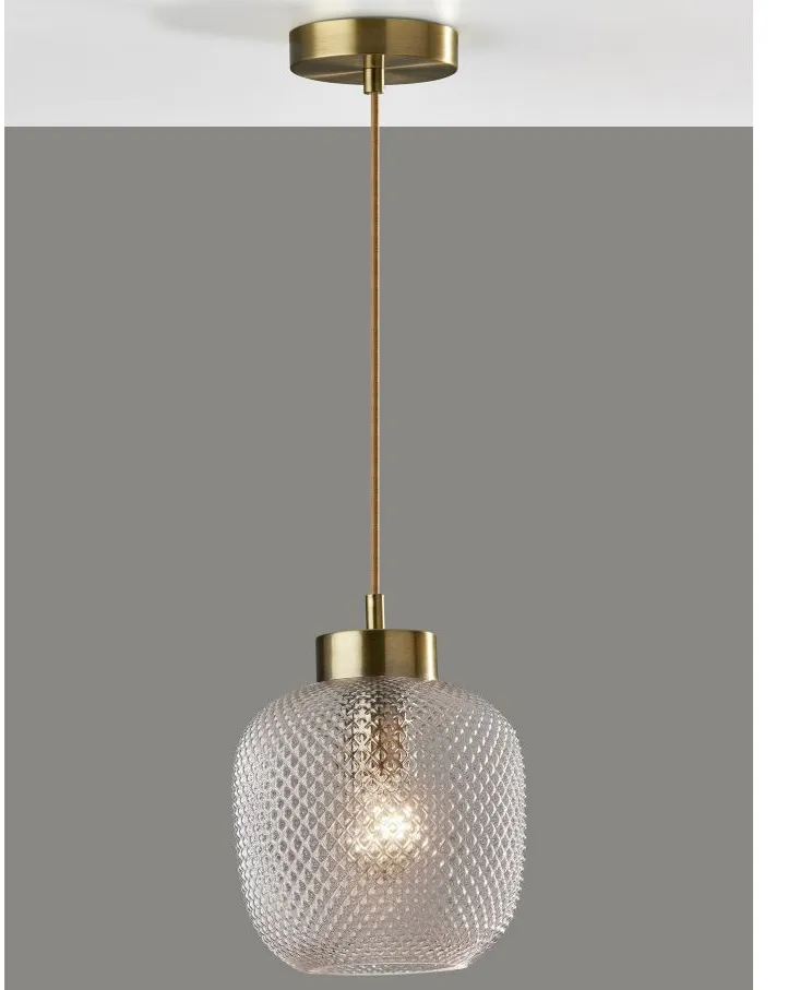 Natasha Pendant in Antique Brass by Adesso Inc