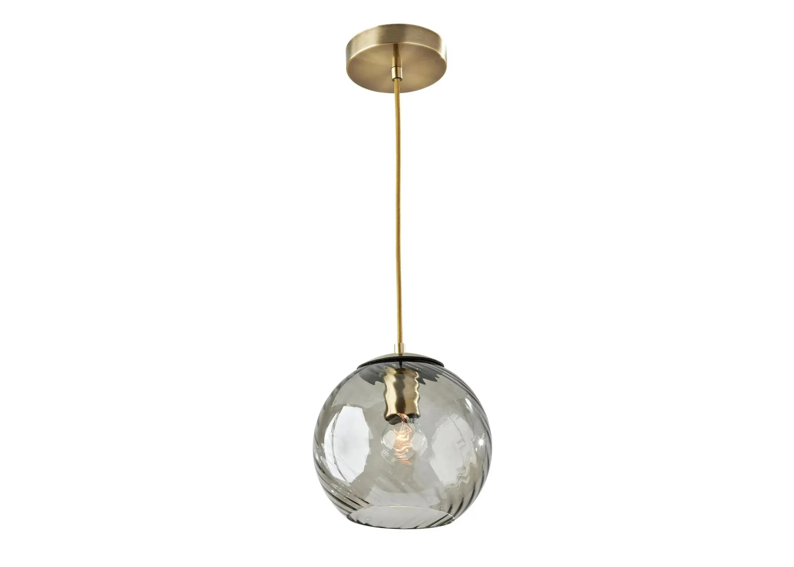 Camden Pendant in Antiqued Brass by Adesso Inc