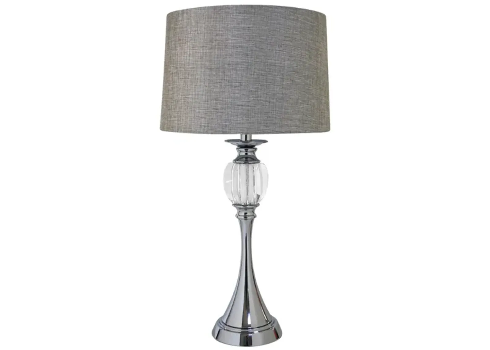 Elegant 26" Table Lamp in Chrome by Bellanest